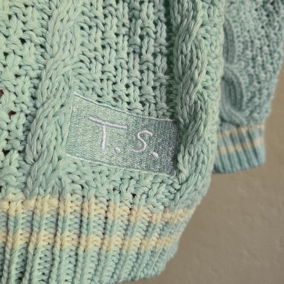 Taylor Swift Inspired 1989 Light blue Knit Cardigan Size Medium - Picture 2 of 9